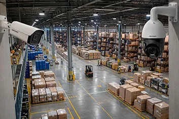 Precio de cámaras de seguridad en Perú: instalación corporativa con 16 cámaras IP y switches PoE industriales